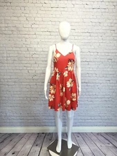 Soprano Size M Womens Multicolor Floral Open Back Mini Sundress