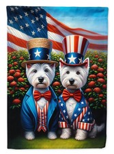 Caroline's Treasures All American Westie Garden Flag DAC4324GF