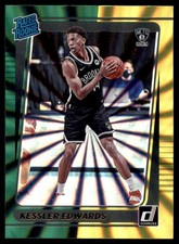 2021-22 Panini Donruss -  Kessler Edwards #204 Holo Green & Yellow Laser (RC)