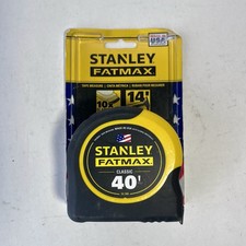 Stanley FatMax 40 ft x 1.25 in Compact Wide Blade Tape Measure, New In Package