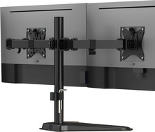 Mount-It Dual Monitor Stand for Desk, Free Standing Monitor Mount for 2 Screens