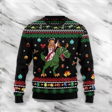 T Rex  Jesus Christmas Ugly Sweater, Funny Dino Christian Xmas Top