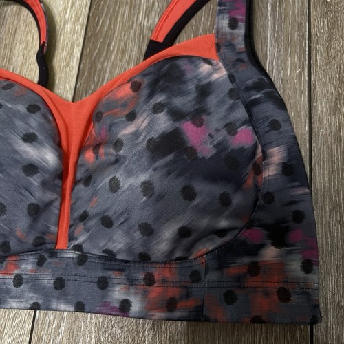 Lululemon Ta Ta Tamer III Sports Bra 36DD Windy Blooms Regal Plum Multi/Alarming - Picture 2 of 6