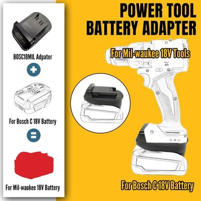 Akku-Adapter für Bosch C Series 18V Li-Ion to für Milwaukee 18V Power Tool Neu