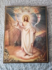 Russian Orthodox Wooden Icon Holy Trinity Monastery New York Resurrection Christ