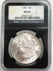 1897 $1 Morgan Silver Dollar - NGC Graded MS64 !!