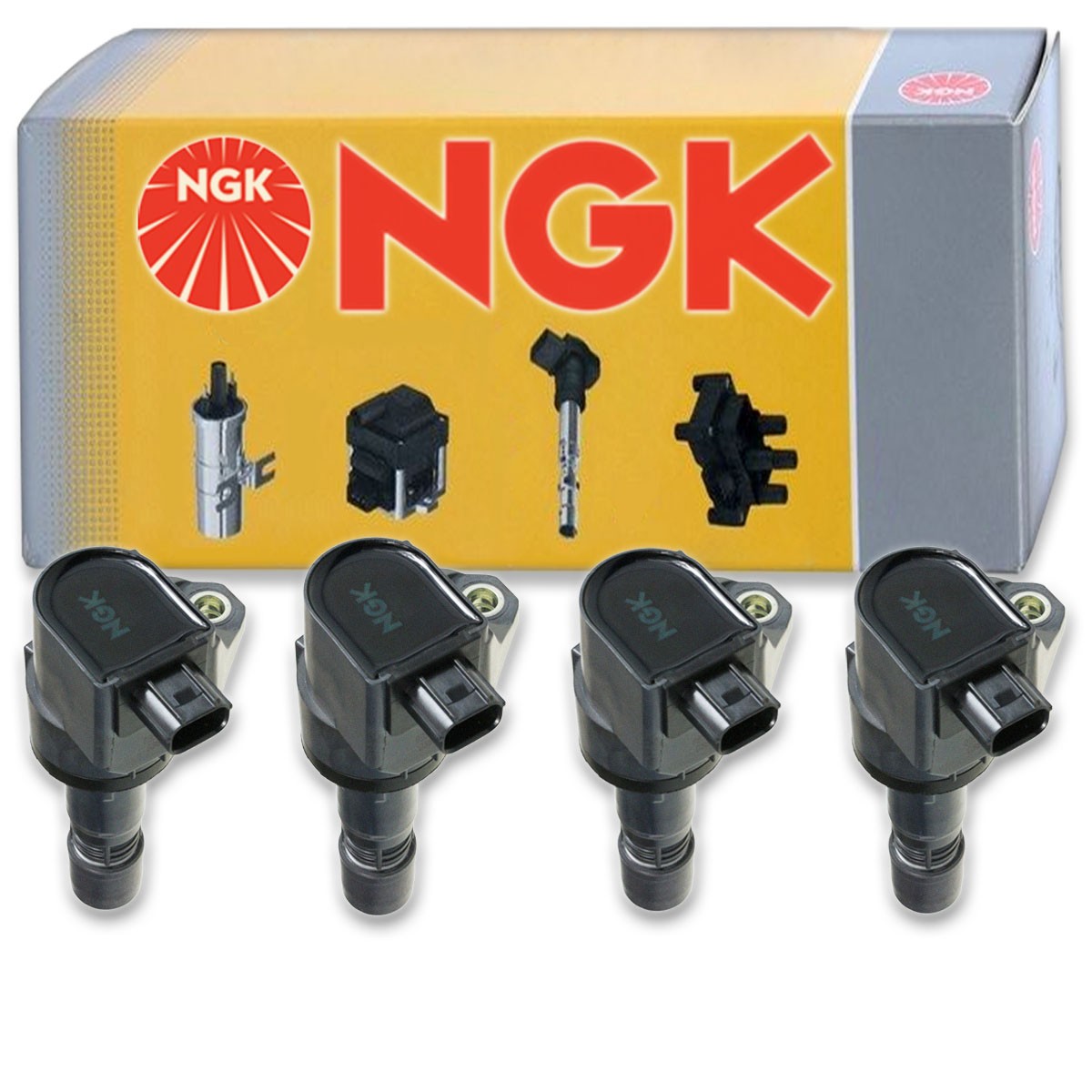 4 pc NGK Ignition Coils for 2016-2019 Honda HR-V 1.8L L4 Spark Plug Wire kj