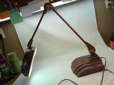 Vtg Art Specialty Co Flexo Magnifying Desk Drafting Table Lamp MCM