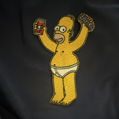 #ad #ad Vintage 2005 The Simpsons Homer Simpson Donut Patch – Official Licensed Iron On $18.99