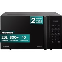 Hisense H23MOBS5HUK 800 Watt 23 Litres Free Standing Microwave Black