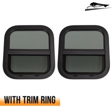New 2 Pces 14" W x 16" H Teardrop Style Vertical Slider Camper RV Windows