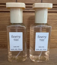 2 x fine'ry WITHOUT A TRACE Body Mist, 2.5 oz ea. (E2E-2870)