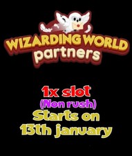 MONOPOLY 1x FULL CARRY SLOT PARTNERS GO (NON RUSH) :- WIZARDING WORLD PARTNERS 