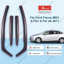 Windabweiser Regenabweiser Für Ford Focus III Mk3 4/5 Türen Bj 2011-18 Geraucht