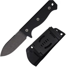 Maratac R4A Fixed Knife 3.63″ Full Tang D2 Tool Steel Blade Black G10 Handle