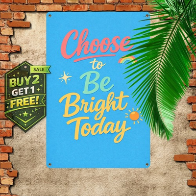 #ad #ad Rainbow Sun Hand Lettered Kindness Quote Metal Wall Art Plaque 8x12 $10.99