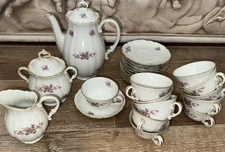Vintage Industrial Argentina Verbena Demitasse / Tea Set 