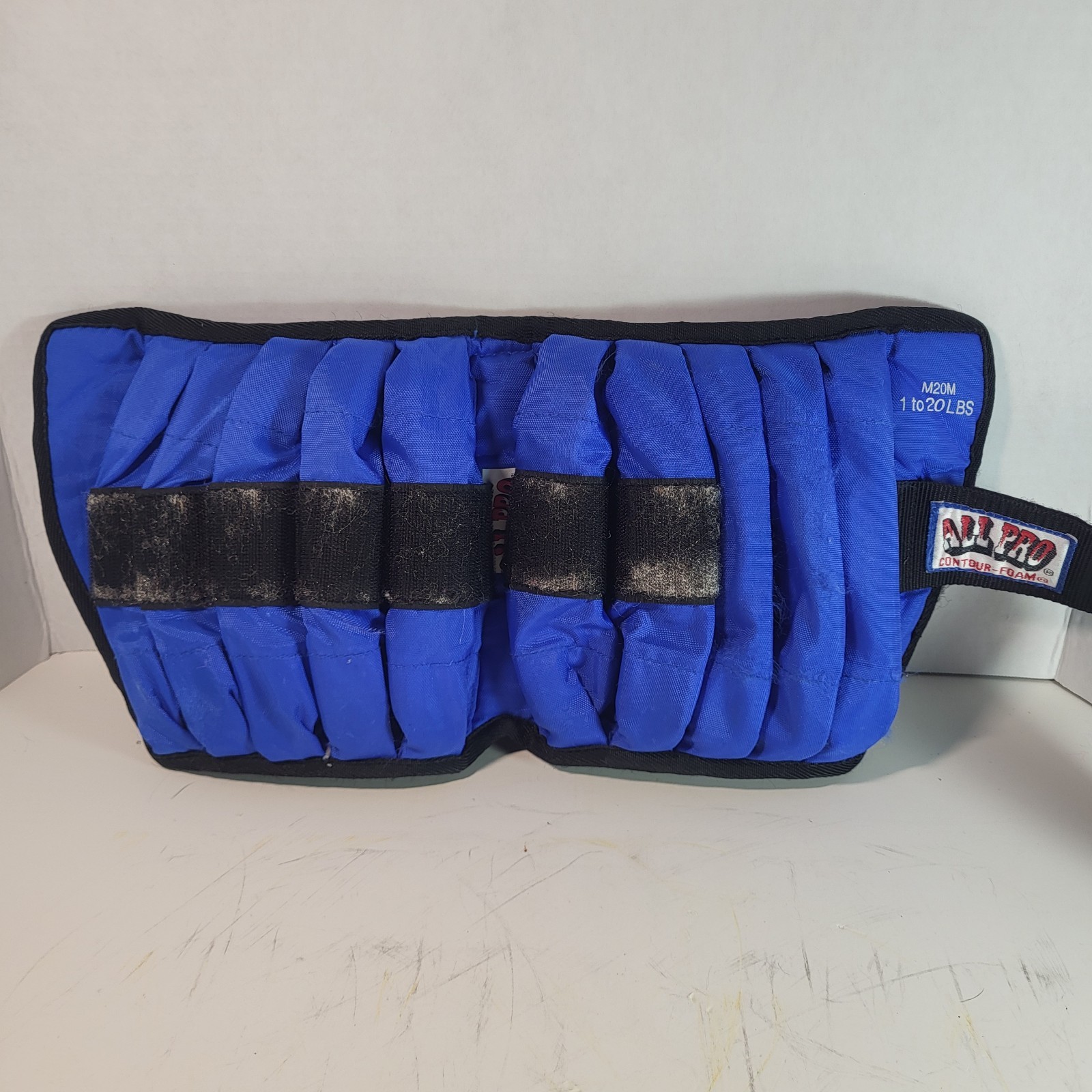 All Pro Contour Foam Pair Of Single 20 LB Adjustable Ankle Weight 1lb To 20lb 