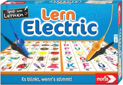 Noris Lern Electric Lern-Spiel   Zuordnungs-Spiel mit Lichtsignal, 12 Bildtafeln