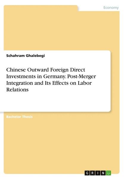 Chinese Outward Foreign Direct Investments In Germany. Post-Merger...-image