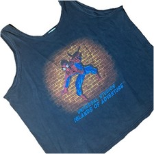 Vintage Youth Medium 90s Marvel Spider-Man Universal Studios Tank Top Spidey