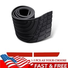41 Black Car Rear Bumper Protector Trim Rubber Trunk Plate Cover Pad Guard 1-5x