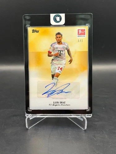 Luis Diaz Auto Gold 1/1 2025-26 Topps International Stars Bundesliga