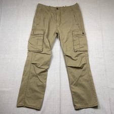 Levi's Cargo Pants Mens Size 30x30 Beige Canvas Straight Leg Casual Workwear