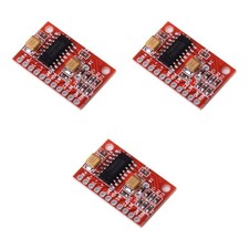 3 Pezzi Scheda Amplificatore Audio Digitale Alta Potenza 2 Canali 3W Super Mini (Rosso)