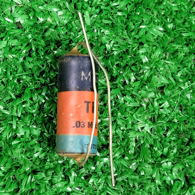 Vtg Mallory .02uF 600v Capacitor Retro Steampunk Industrial Design Part