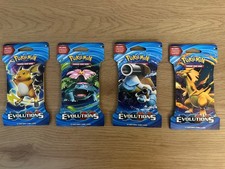 4x Pokemon XY Evoluzioni Maniche Booster Packs Art Set Sigillato in Fabbrica Blister