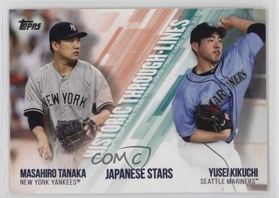 2019 Topps Historic Through Lines Yusei Kikuchi Masahiro Tanaka Rookie RC 0c4