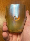 Louis Comfort Tiffany Signed 3x3” Vase Favrile Twist Pattern N 3260 1900s As Is