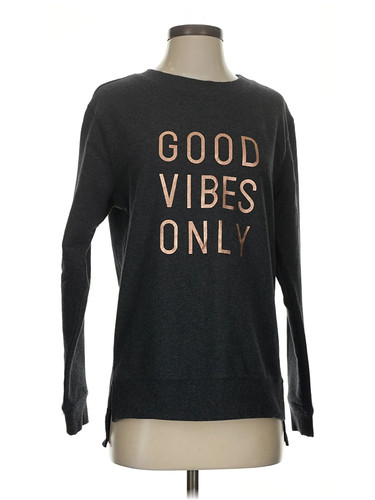 Green Tea Women Black Pullover Sweater S
