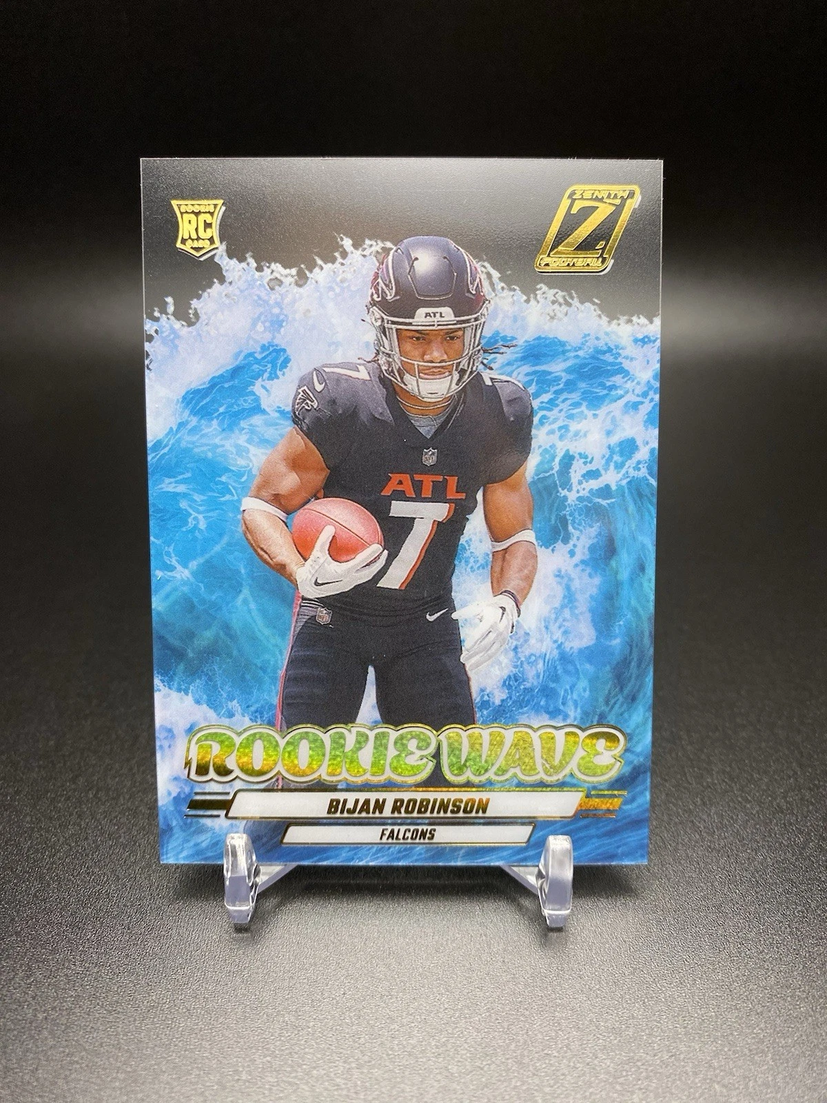 Bijan Robinson Rookie Wave Card SSP GOLD 2023 Zenith Panini #3