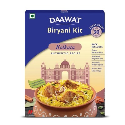 Daawat Biryani Kit Kolkata | Authentic Recipe | Ready in 30 min | 334gm