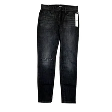 Hudson natalie midrise super skinny ankle black jeans size 26 NWT