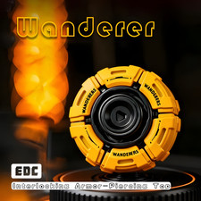 EDC Metal Fidget Spinner Toy Glowing Armor Ultra-Smooth Stress Relief Anxiety