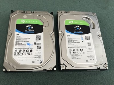 (Lot of 2) Seagate SkyHawk Mixed 2TB 3.5'' SATA Surveillance Hard Drive - HD821A