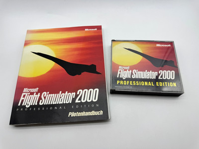 Microsoft Flight Simulator 2000 Professional Edition Pilotenhandbuch PC Spiel