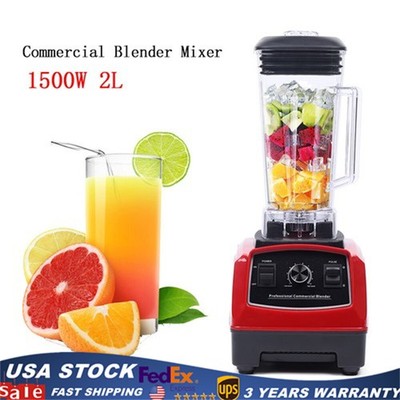 1500W High-speed Blender Smoothie Maker Quiet Industrial Commercial Power