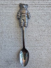 Ralph Lauren Bear Spoon Silverplate 5.5 Figural Americana Collectible Vintage