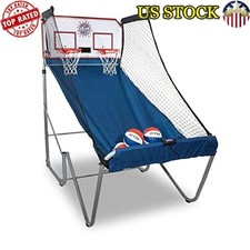 Arcade Basketball Game Dual Shot Infrared Scoring 16 Game Modes 7 Balls Foldable