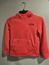 New Under Armour Boys Hooded Sweatshirt Red Size Small