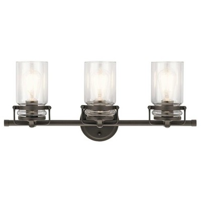 Kichler Lighting Brinley Collection 3-light Olde Bronze Bath/Vanity Light
