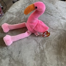 Ty Beanie Babies “Pinky” the Flamingo 3rd / 2nd Generation Tush Tag 1995