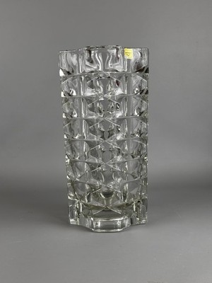 Luminarc France Design Vase Pressglas Vintage 1970er 25cm Blumenvase