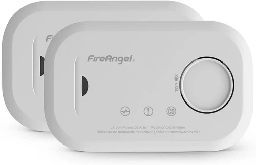 FireAngel FA6813-EU-T2 Twin Pack Battery Carbon Monoxide Alarms FA6813