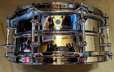 Ludwig LM400T Supraphonic 5 X 14  10-Lug Aluminum Snare Drum W/ Tube Lugs