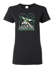 Fly 26 Leap Hurdle Philly Football City Skyline Sports Womens Graphic T-Shirt